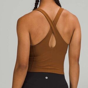LULULEMON Key to Balance Tank sz 12 Copper Brown